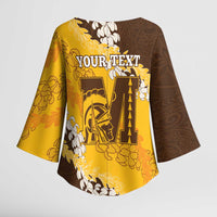 Personalized Mililani Hawaii High School Kimono Sleeve Blouse Puakenikeni Lei Hawaiian Pattern LT14 - Polynesian Pride