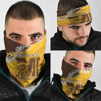 Personalized Mililani Hawaii High School Neck Gaiter Puakenikeni Lei Hawaiian Pattern - Polynesian Pride