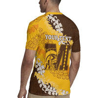 Personalized Mililani Hawaii High School Rugby Jersey Puakenikeni Lei Hawaiian Pattern LT14 - Polynesian Pride