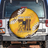Personalized Mililani Hawaii High School Spare Tire Cover Puakenikeni Lei Hawaiian Pattern - Polynesian Pride