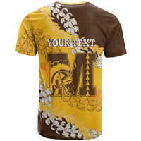 Personalized Mililani Hawaii High School T Shirt Puakenikeni Lei Hawaiian Pattern LT14 - Polynesian Pride