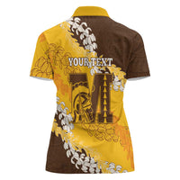 Personalized Mililani Hawaii High School Women Polo Shirt Puakenikeni Lei Hawaiian Pattern LT14 - Polynesian Pride