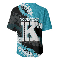Personalized Kapolei Hawaii High School Baseball Jersey Puakenikeni Lei Hawaiian Pattern LT14 - Polynesian Pride