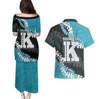 Personalized Kapolei Hawaii High School Couples Matching Puletasi and Hawaiian Shirt Puakenikeni Lei Hawaiian Pattern LT14 - Polynesian Pride