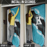 Personalized Kapolei Hawaii High School Door Cover Puakenikeni Lei Hawaiian Pattern LT14 - Polynesian Pride