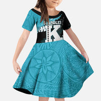 Personalized Kapolei Hawaii High School Family Matching Long Sleeve Bodycon Dress and Hawaiian Shirt Puakenikeni Lei Hawaiian Pattern - Polynesian Pride