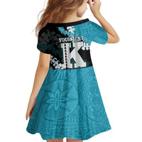 Personalized Kapolei Hawaii High School Family Matching Long Sleeve Bodycon Dress and Hawaiian Shirt Puakenikeni Lei Hawaiian Pattern - Polynesian Pride