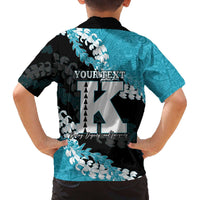 Personalized Kapolei Hawaii High School Family Matching Off The Shoulder Long Sleeve Dress and Hawaiian Shirt Puakenikeni Lei Hawaiian Pattern - Polynesian Pride