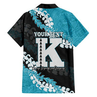 Personalized Kapolei Hawaii High School Family Matching Off Shoulder Maxi Dress and Hawaiian Shirt Puakenikeni Lei Hawaiian Pattern - Polynesian Pride