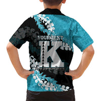 Personalized Kapolei Hawaii High School Family Matching Off Shoulder Short Dress and Hawaiian Shirt Puakenikeni Lei Hawaiian Pattern - Polynesian Pride