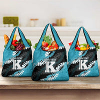 Personalized Kapolei Hawaii High School Grocery Bag Puakenikeni Lei Hawaiian Pattern - Polynesian Pride