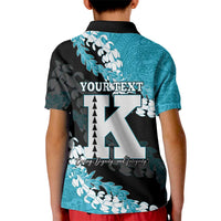 Personalized Kapolei Hawaii High School Kid Polo Shirt Puakenikeni Lei Hawaiian Pattern LT14 - Polynesian Pride