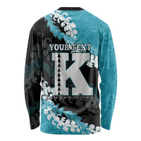 Personalized Kapolei Hawaii High School Long Sleeve Shirt Puakenikeni Lei Hawaiian Pattern LT14 - Polynesian Pride