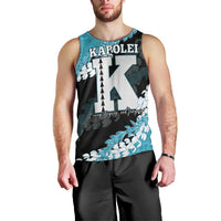 Personalized Kapolei Hawaii High School Men Tank Top Puakenikeni Lei Hawaiian Pattern LT14 - Polynesian Pride