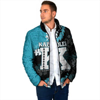 Personalized Kapolei Hawaii High School Padded Jacket Puakenikeni Lei Hawaiian Pattern LT14 - Polynesian Pride