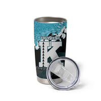 Personalized Kapolei Hawaii High School Tumbler Cup Puakenikeni Lei Hawaiian Pattern - Polynesian Pride