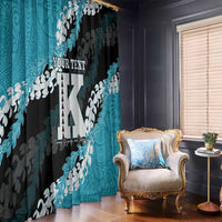 Personalized Kapolei Hawaii High School Window Curtain Puakenikeni Lei Hawaiian Pattern - Polynesian Pride