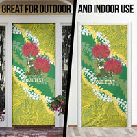 Personalized Leilehua Hawaii High School Door Cover Puakenikeni Lei Hawaiian Pattern LT14 - Polynesian Pride