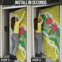 Personalized Leilehua Hawaii High School Door Cover Puakenikeni Lei Hawaiian Pattern LT14 - Polynesian Pride