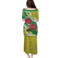 Personalized Leilehua Hawaii High School Puletasi Puakenikeni Lei Hawaiian Pattern LT14 - Polynesian Pride