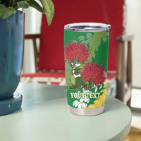 Personalized Leilehua Hawaii High School Tumbler Cup Puakenikeni Lei Hawaiian Pattern LT14 - Polynesian Pride