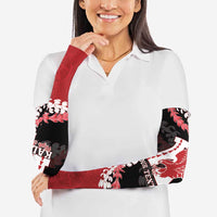 Personalized Kalani Hawaii High School Arm Sleeves Puakenikeni Lei Hawaiian Pattern LT14 - Polynesian Pride