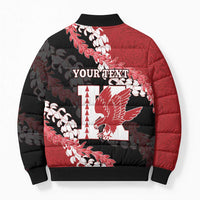 Personalized Kalani Hawaii High School Bomber Puffer Jacket Puakenikeni Lei Hawaiian Pattern LT14 - Polynesian Pride