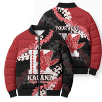 Personalized Kalani Hawaii High School Bomber Puffer Jacket Puakenikeni Lei Hawaiian Pattern LT14 - Polynesian Pride