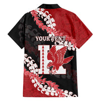 Personalized Kalani Hawaii High School Family Matching Short Sleeve Bodycon Dress and Hawaiian Shirt Puakenikeni Lei Hawaiian Pattern - Polynesian Pride