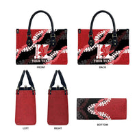 Personalized Kalani Hawaii High School Leather Bag Puakenikeni Lei Hawaiian Pattern LT14 - Polynesian Pride