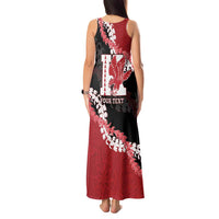 Personalized Kalani Hawaii High School Tank Maxi Dress Puakenikeni Lei Hawaiian Pattern - Polynesian Pride