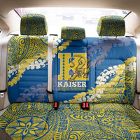 Kaiser Hawaii High School Back Car Seat Cover Puakenikeni Lei Hawaiian Pattern - Polynesian Pride