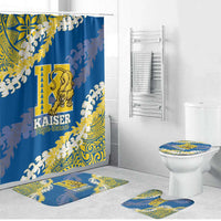 Kaiser Hawaii High School Bathroom Set Puakenikeni Lei Hawaiian Pattern - Polynesian Pride