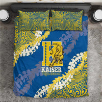 Kaiser Hawaii High School Bedding Set Puakenikeni Lei Hawaiian Pattern - Polynesian Pride