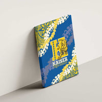 Kaiser Hawaii High School Canvas Wall Art Puakenikeni Lei Hawaiian Pattern - Polynesian Pride