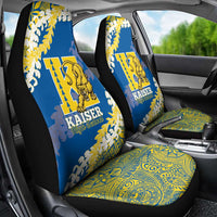 Kaiser Hawaii High School Car Seat Cover Puakenikeni Lei Hawaiian Pattern - Polynesian Pride