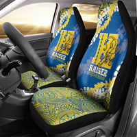 Kaiser Hawaii High School Car Seat Cover Puakenikeni Lei Hawaiian Pattern - Polynesian Pride