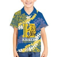 Personalized Kaiser Hawaii High School Family Matching Mermaid Dress and Hawaiian Shirt Puakenikeni Lei Hawaiian Pattern - Polynesian Pride