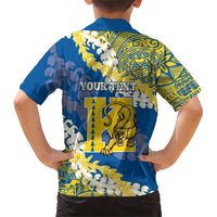 Personalized Kaiser Hawaii High School Family Matching Off The Shoulder Long Sleeve Dress and Hawaiian Shirt Puakenikeni Lei Hawaiian Pattern - Polynesian Pride