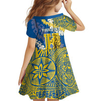 Personalized Kaiser Hawaii High School Family Matching Off The Shoulder Long Sleeve Dress and Hawaiian Shirt Puakenikeni Lei Hawaiian Pattern - Polynesian Pride