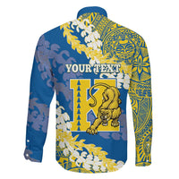 Personalized Kaiser Hawaii High School Family Matching Off The Shoulder Long Sleeve Dress and Hawaiian Shirt Puakenikeni Lei Hawaiian Pattern - Polynesian Pride