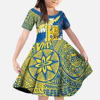 Personalized Kaiser Hawaii High School Family Matching Puletasi and Hawaiian Shirt Puakenikeni Lei Hawaiian Pattern - Polynesian Pride