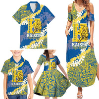 Personalized Kaiser Hawaii High School Family Matching Summer Maxi Dress and Hawaiian Shirt Puakenikeni Lei Hawaiian Pattern - Polynesian Pride
