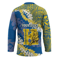 Personalized Kaiser Hawaii High School Hockey Jersey Puakenikeni Lei Hawaiian Pattern LT14 - Polynesian Pride