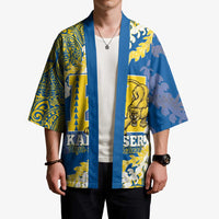 Personalized Kaiser Hawaii High School Kimono Puakenikeni Lei Hawaiian Pattern - Polynesian Pride