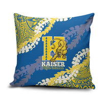 Kaiser Hawaii High School Pillow Cover Puakenikeni Lei Hawaiian Pattern - Polynesian Pride