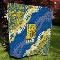 Kaiser Hawaii High School Quilt Puakenikeni Lei Hawaiian Pattern - Polynesian Pride