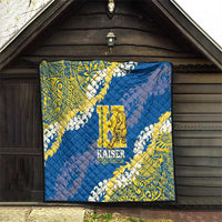 Kaiser Hawaii High School Quilt Puakenikeni Lei Hawaiian Pattern - Polynesian Pride