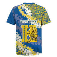Personalized Kaiser Hawaii High School Rugby Jersey Puakenikeni Lei Hawaiian Pattern LT14 - Polynesian Pride