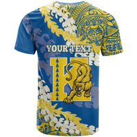 Personalized Kaiser Hawaii High School T Shirt Puakenikeni Lei Hawaiian Pattern LT14 - Polynesian Pride